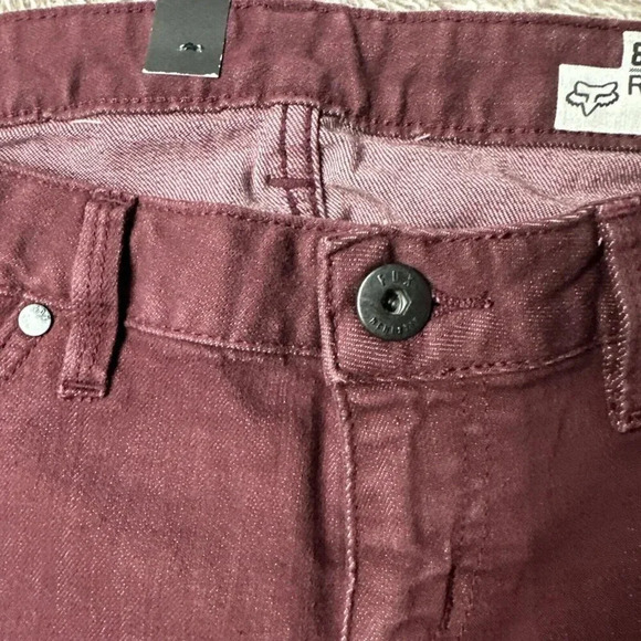 Fox Racing Women’s Ripper Jeggings  Burgundy Size 7/ 28 New $79.50 - Picture 5 of 16